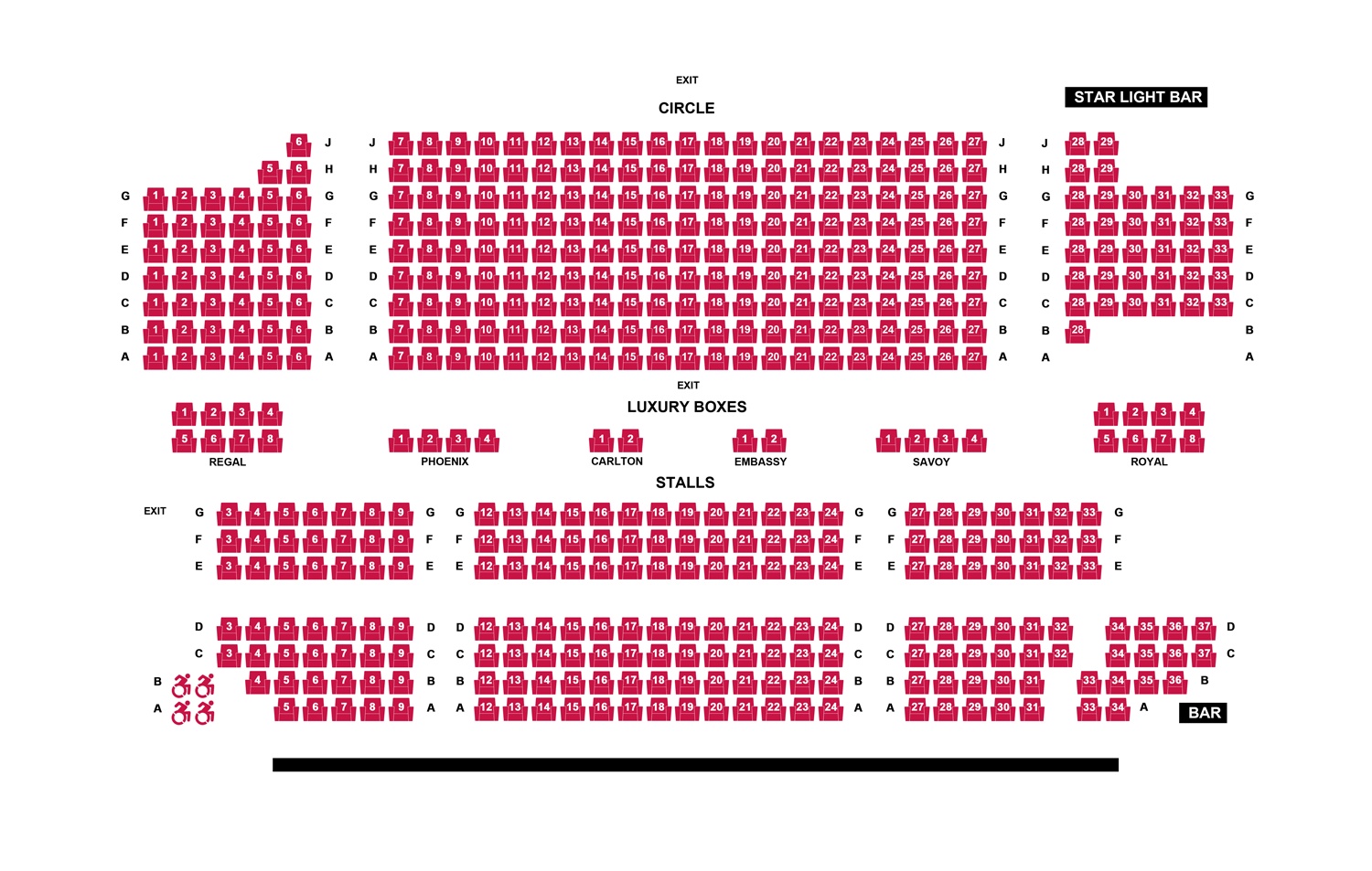 Movie Seating Chart